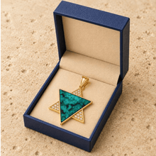 9K Gold Star of David Pendant in Luxury Jewelry Gift Box