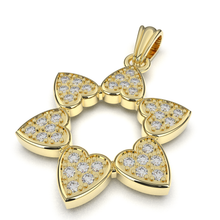 14K Gold  Star of David Pendant