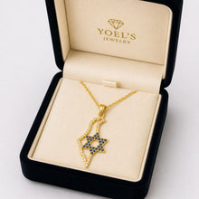 jewish necklace gift box gold pendant