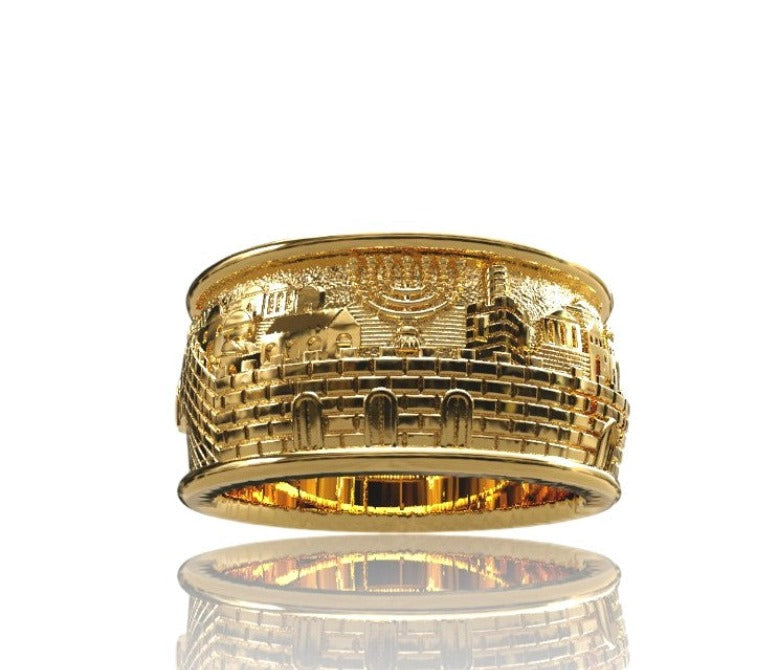 14k gold jerusalem ring