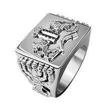 silver lion of judah ring