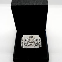 925 Silver Ten Commandments Lion of Judah Ring in box