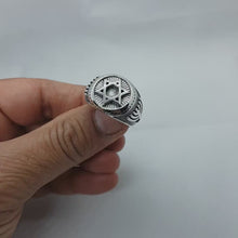 925 Silver Star of David Menorah Ring real view