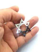 Big 14k Gold Dainty Star of David Pendant