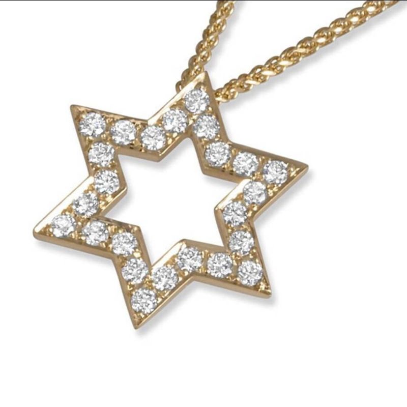 David Pendant With 24 Diamonds