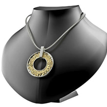925 Silver 9k Gold 3D Jerusalem Pendant mannequin