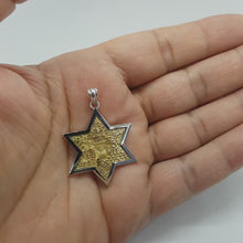 Jerusalem Star of David Jewish Pendant real view