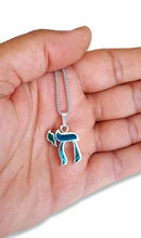 925 Silver Eilat Stone Chai Pendant