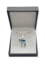 925 Silver Eilat Stone Chai Pendant