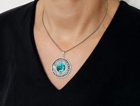 925 Silver Eilat Stone Pendant