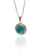 925 Silver Hand Made Eilat Stone Pendant