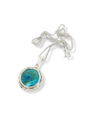 925 Silver Hand Made Eilat Stone Pendant