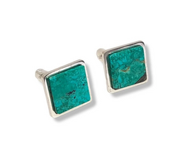 925 Silver Eilat Stone Cufflinks