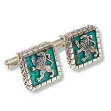 925 Silver Eilat Stone Lion Cufflinks