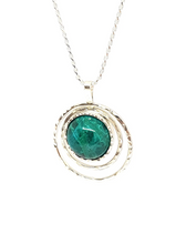 925 Sterling Silver Eilat Stone Pendant