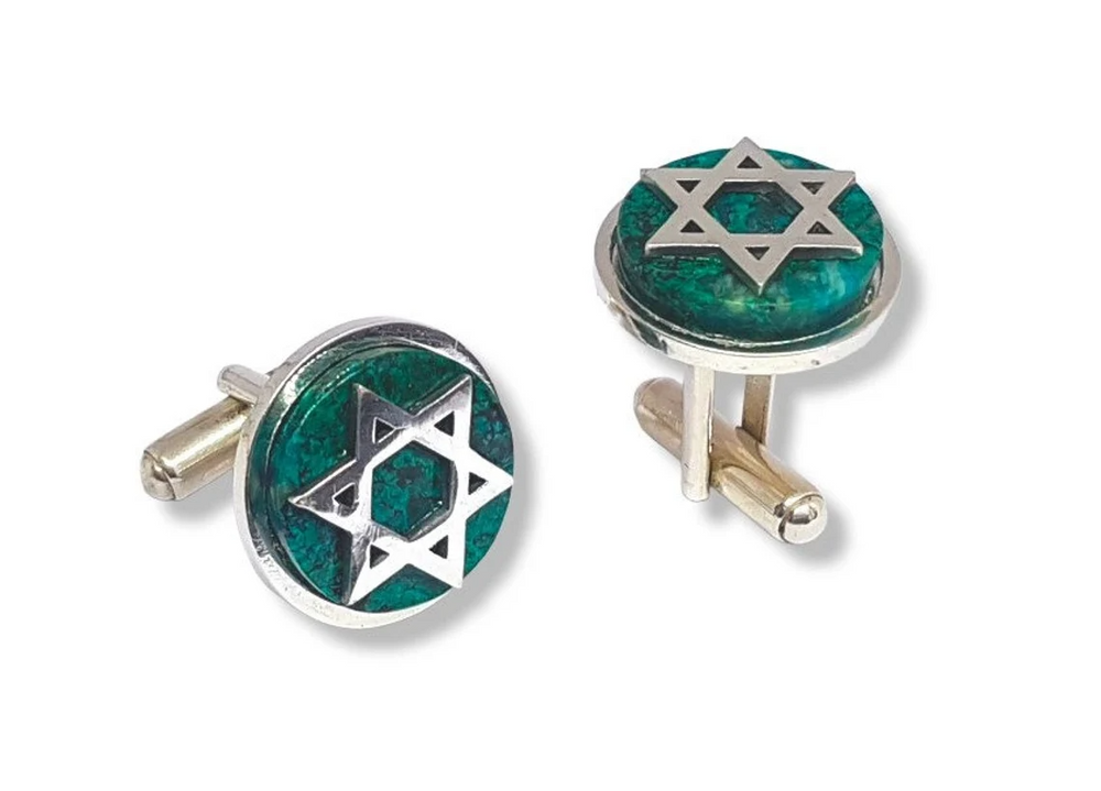 925 Silver Star of David Cufflinks