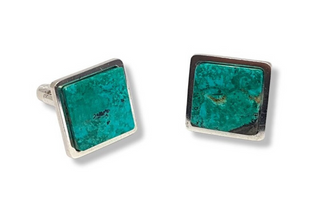 925 Silver Eilat Stone Cufflinks