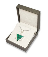 925 Silver Eilat Stone 2 Sides Star of David Pendant