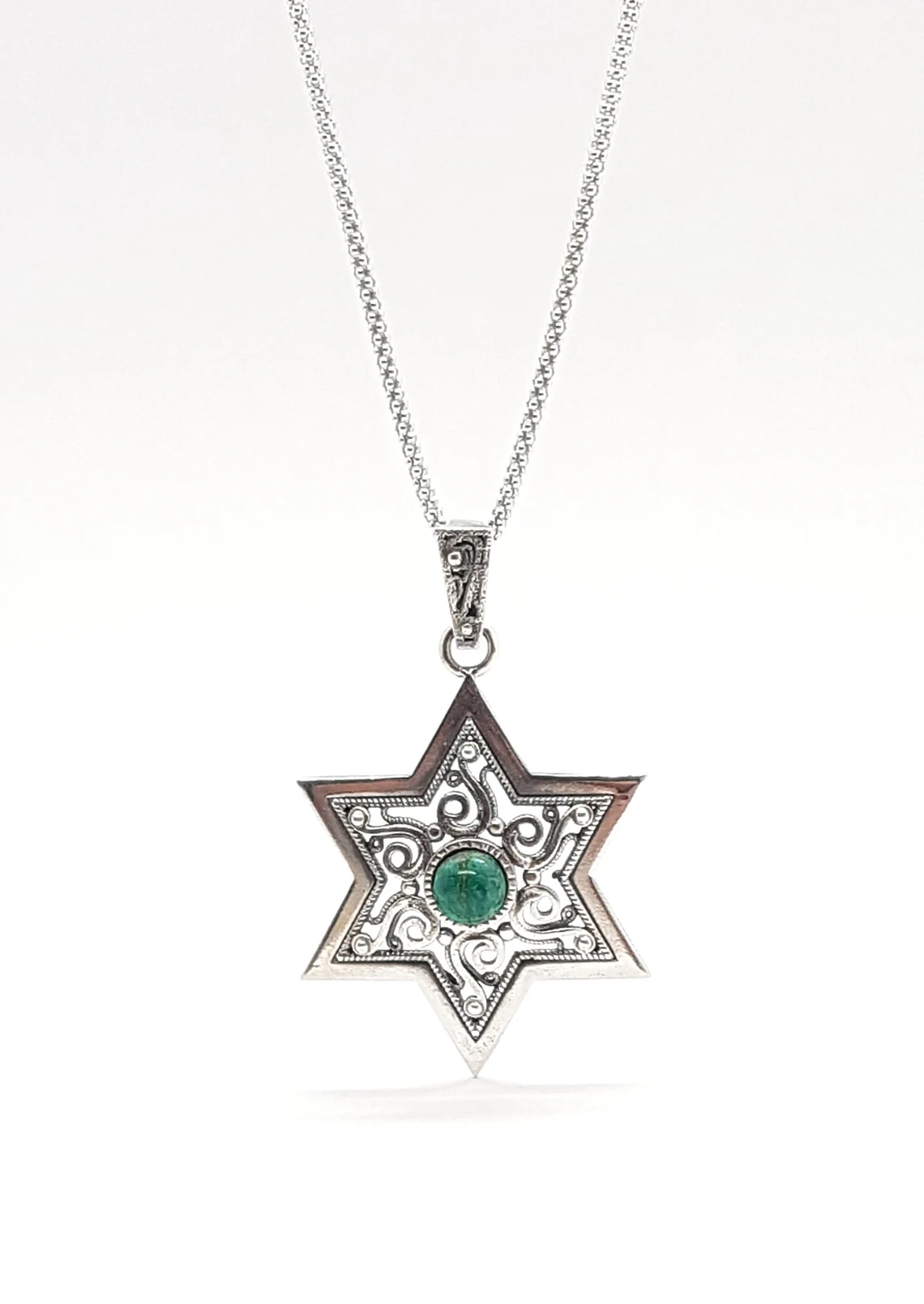 925 Silver Star of David Pendant