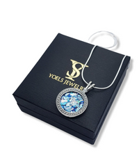 925 Silver Filigree Colorful Ancient Roman Glass Pendant