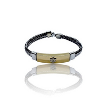 14k Gold Silver Men's Chain Bracelet