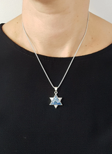 925 Sterling Silver Star of David Judaica Pendant