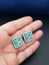 925 Silver Eilat Stone Lion Cufflinks