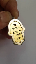 Unisex 18k Gold Diamonds Jerusalem Hamsa Pendant