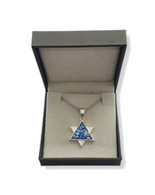 925 Sterling Silver Star of David Judaica Pendant