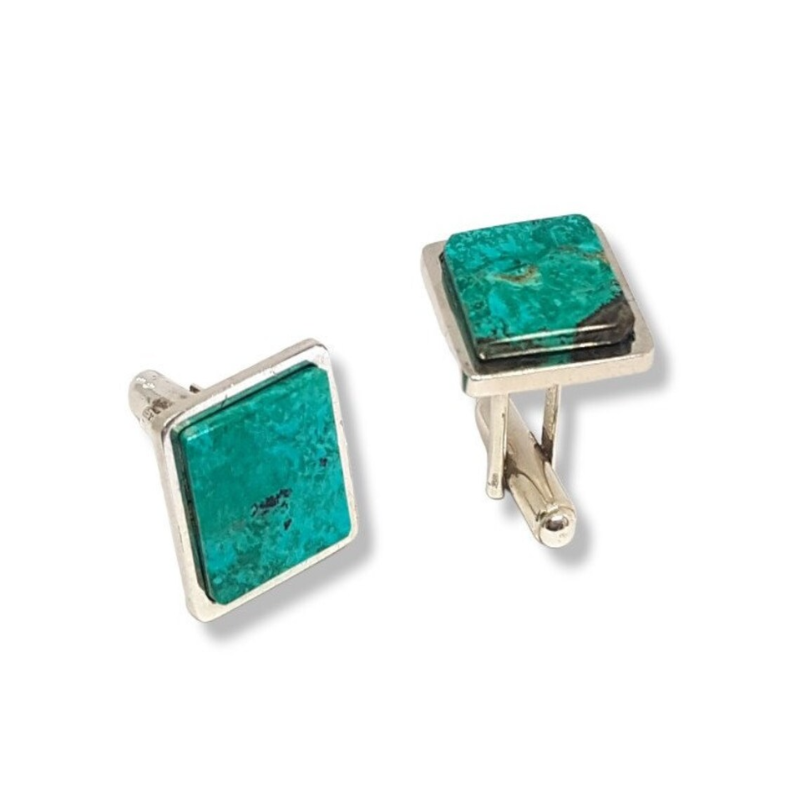 925 Silver Eilat Stone Cufflinks