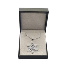 925 Silver Shema Israel Star of David Pendant