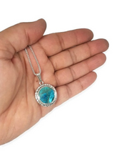 925 Silver Hand Made Eilat Stone Pendant