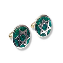 925 Silver Star of David Cufflinks