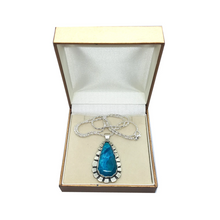 925 Sterling Silver Eilat Stone King Solomon Hand Made Pendant Necklace