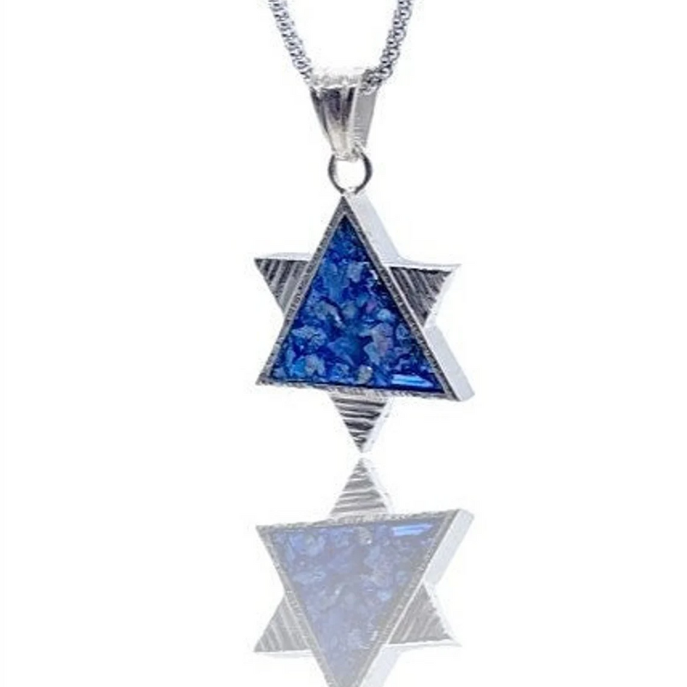 925 Sterling Silver Star of David Judaica Pendant