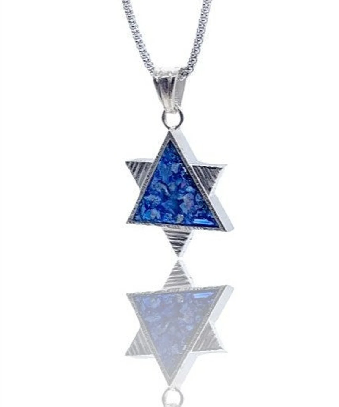 925 Sterling Silver Star of David Judaica Pendant