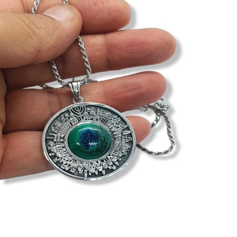 925 Silver Eilat Stone Pendant