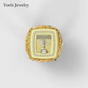 14K Gold Menorah  Ring 