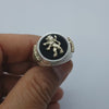 14K Gold Menorah Lion of Judah Ring  real view