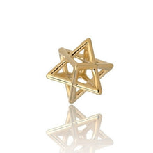 14k gold kabbalah star of david pendant