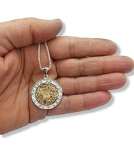 9k Gold 925 Silver Jerusalem Pendant,Jewish Hebrew Verse Pendant