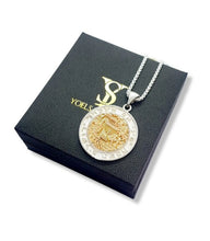 9k Gold 925 Silver Jerusalem Pendant,Jewish Hebrew Verse Pendant