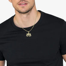 14K Gold Jewish Heritage Pendant – Lions of Judah,Ten Commandments  Crown of David, Handmade 3D Design