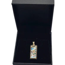14k Gold Roman Glass Mezuzah Pendant ,Jewish Pendant,Mezuzah Necklace