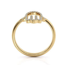 14k Gold Hamsa Ring, Jewish Jewelry,Diamond Hamsa Ring